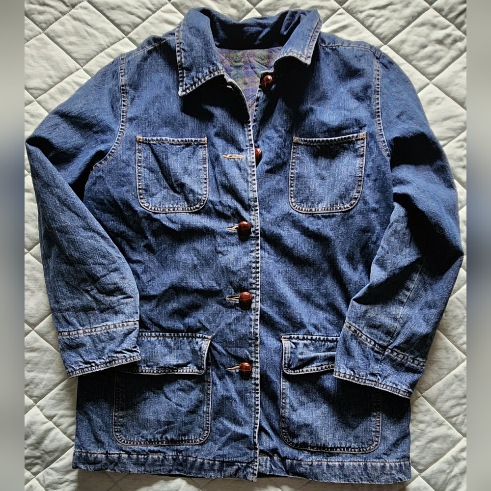 Vintage Denim Blue Women's Jacket